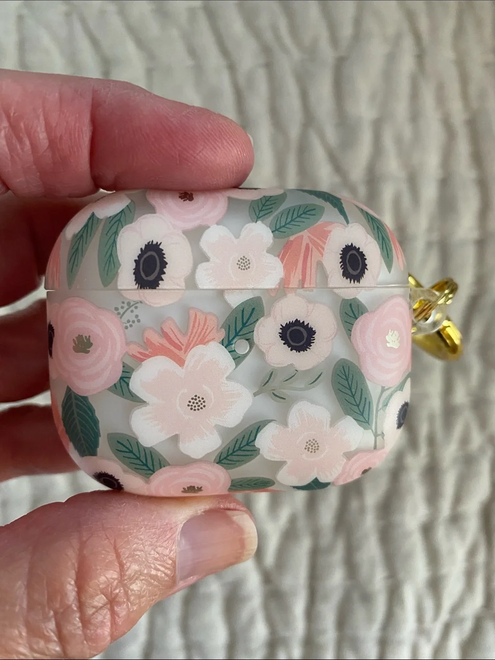 NIB Apple AirPods 3rd Generation case by Rifle Paper Co Pink Wildflowers